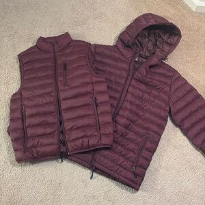 NWOT Lot of 32 Degrees Men’s Puffer & Vest Sz S